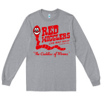 Heather Grey red wigglers Long Sleeve Tee - artisFamous