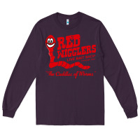 Plum red wigglers Long Sleeve Tee - artisFamous