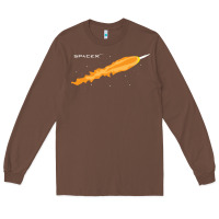 Chestnut SpaceX Rocket Long Sleeve Tee - artisFamous