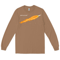 Toasted Coconut SpaceX Rocket Long Sleeve Tee - artisFamous