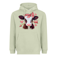 Matcha valentines day baby calf Heavyweight Hoodie - Jasminsmagicworld