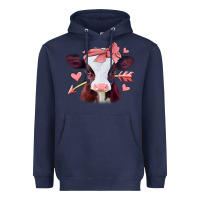 Navy valentines day baby calf Heavyweight Hoodie - Jasminsmagicworld