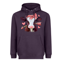 Valentines Day Baby Calf Heavyweight Hoodie | Teevron