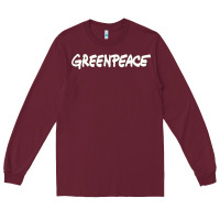 Burgundy Greenpeace Long Sleeve Tee - artisFamous