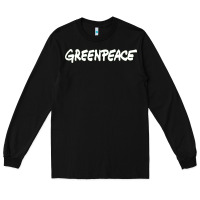 Black Greenpeace Long Sleeve Tee - artisFamous