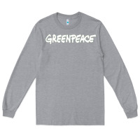 Heather Grey Greenpeace Long Sleeve Tee - artisFamous