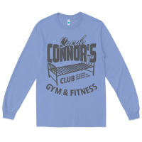 Colony Blue Sarah Connor's Club - Gym & Fitness Long Sleeve Tee - artisFamous