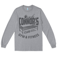 Heather Grey Sarah Connor's Club - Gym & Fitness Long Sleeve Tee - artisFamous