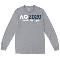 Heather Grey australian open Long Sleeve Tee - artisFamous
