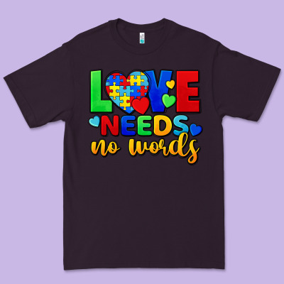 Love Needs No Words Premium Tee Designed By Fadigitalartstudio