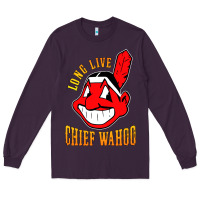 Plum long live chief wahoos Long Sleeve Tee - artisFamous