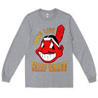 Heather Grey long live chief wahoos Long Sleeve Tee - artisFamous