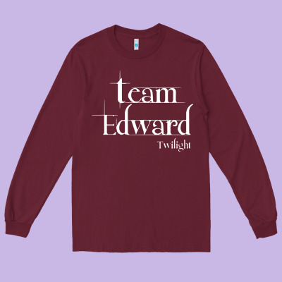 Team Edward Twilight Long Sleeve Tee Designed By Artisfamous
