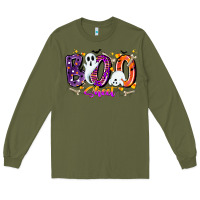 Army Green boo sheet Long Sleeve Tee - CowhideDigitalArt