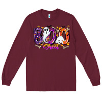 Burgundy boo sheet Long Sleeve Tee - CowhideDigitalArt
