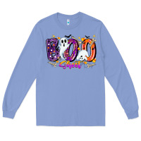 Colony Blue boo sheet Long Sleeve Tee - CowhideDigitalArt