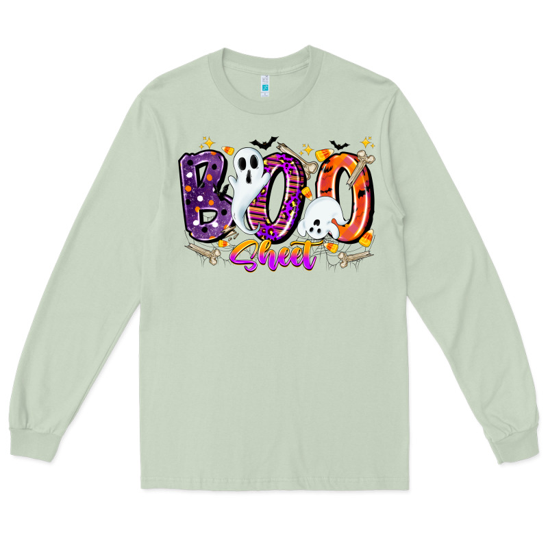 Boo Sheet Long Sleeve Tee by CowhideDigitalArt | Teevron