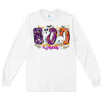 White boo sheet Long Sleeve Tee - CowhideDigitalArt