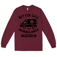 Burgundy wambulance Long Sleeve Tee - artisFamous
