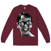 Burgundy squints Long Sleeve Tee - artisFamous