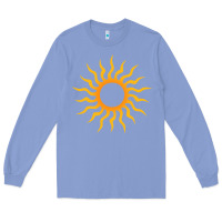 Colony Blue tribal sun Long Sleeve Tee - artisFamous
