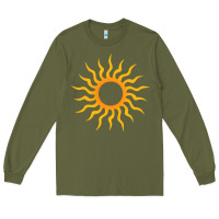 Army Green tribal sun Long Sleeve Tee - artisFamous