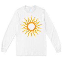 White tribal sun Long Sleeve Tee - artisFamous