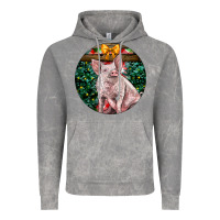 Cloud Rock christmas pig Vintage Hoodie - LillyAllenDesigns