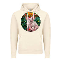 Vintage Artic christmas pig Vintage Hoodie - LillyAllenDesigns