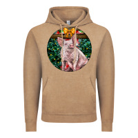 Vintage Coffee christmas pig Vintage Hoodie - LillyAllenDesigns