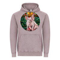Vintage Zinc christmas pig Vintage Hoodie - LillyAllenDesigns