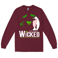 Burgundy wicked halloween Long Sleeve Tee - artisFamous