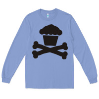 Colony Blue johnny cupcakes funny skull Long Sleeve Tee - artisFamous