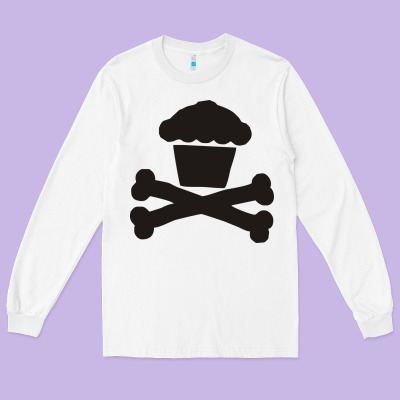 Johnny Cupcakes Funny Skull Long Sleeve Tee Designed By Artisfamous