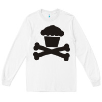 White johnny cupcakes funny skull Long Sleeve Tee - artisFamous