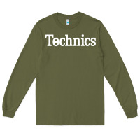 Army Green technics essential Long Sleeve Tee - artisFamous