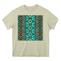 Mossy Aztec Turquoise Pattern Heavy Core Tee - CowCowDesign