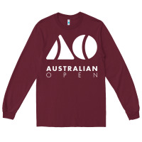 Burgundy Australian Open Long Sleeve Tee - artisFamous