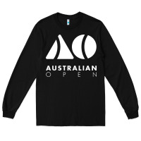 Black Australian Open Long Sleeve Tee - artisFamous