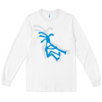 White kokopeli funny Long Sleeve Tee - artisFamous