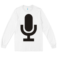 White microphone funny music Long Sleeve Tee - artisFamous