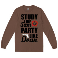 Chestnut study like sam party like dean Long Sleeve Tee - artisFamous