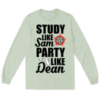 Matcha study like sam party like dean Long Sleeve Tee - artisFamous