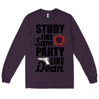 Plum study like sam party like dean Long Sleeve Tee - artisFamous