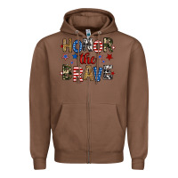 Chestnut honor the brave Zipper Hoodie - RanaPortraitStore
