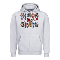 Heather Grey honor the brave Zipper Hoodie - RanaPortraitStore