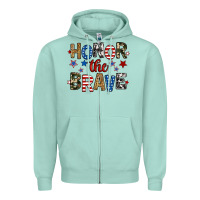 Seafoam honor the brave Zipper Hoodie - RanaPortraitStore