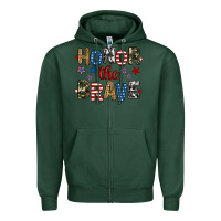 Sports Green honor the brave Zipper Hoodie - RanaPortraitStore
