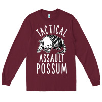 Burgundy tactical assault possum Long Sleeve Tee - artisFamous