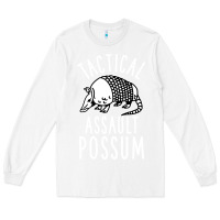 White tactical assault possum Long Sleeve Tee - artisFamous
